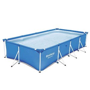 Bestway Steel Pro 157 x 83 x 32 Rectangular Frame Above Ground Swimming Pool