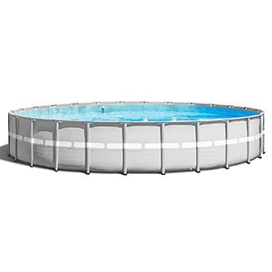 Intex 26' x 52" Ultra Frame Above Ground Swimming Pool Set with Pump and Ladder