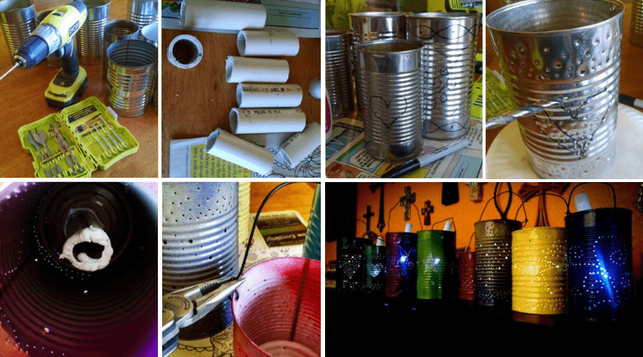 Materials Required for Making Tin Can Solar Lights