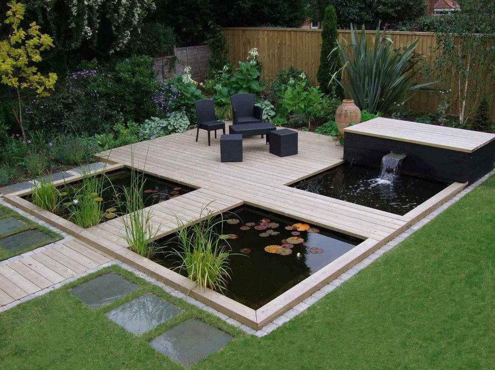 Modern Garden Pond Idea