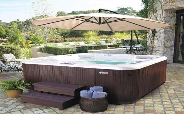 Covered Hot Tub Decks