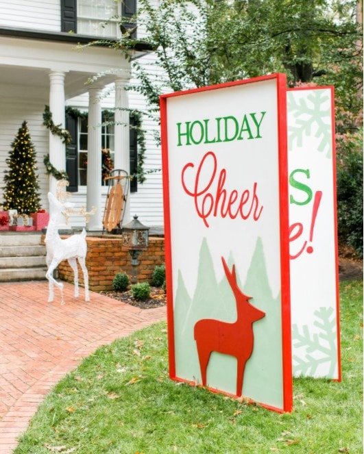 Giant Christmas Greeting Card for the Lawn