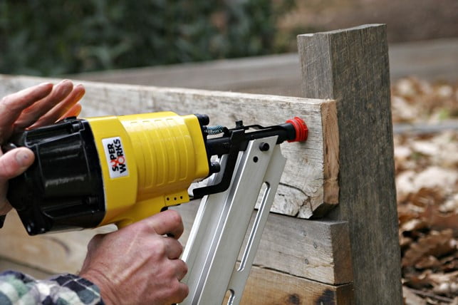 Nail Gun on Wood