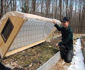 PVC Cold Frame with Hoop House Technique