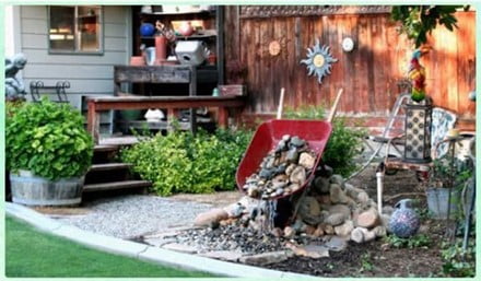 Quirky Wheelbarrow Waterfall (DIY Project Source)