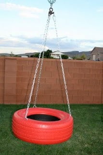 Swings from Old Tyres