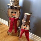 Wooden Snowman