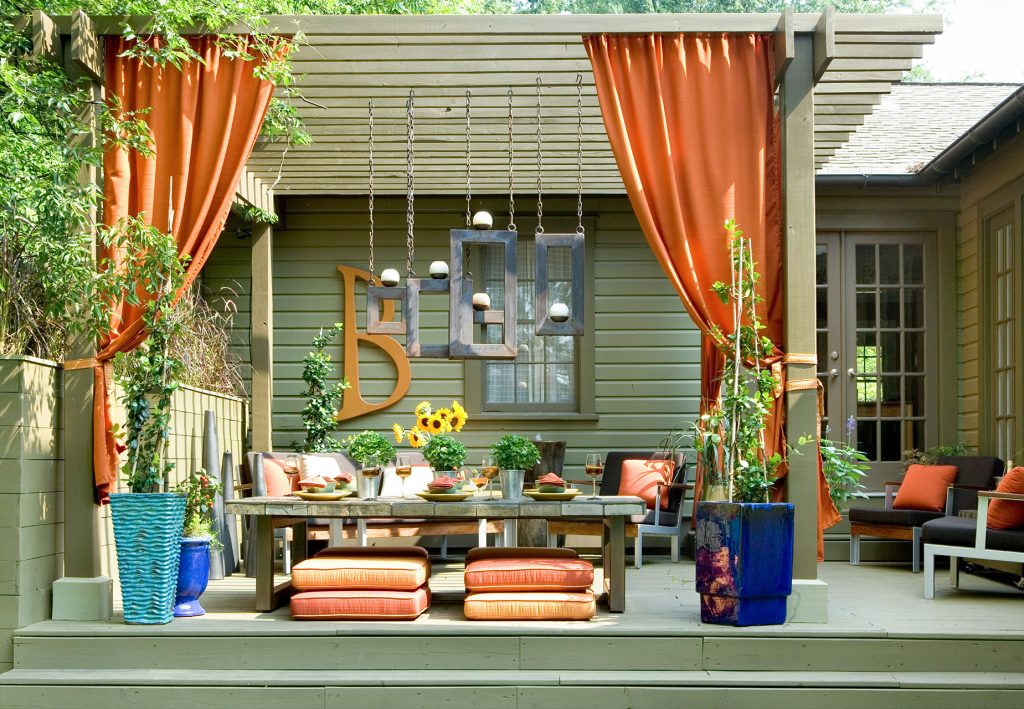 Use Curtains for Backyard Privacy