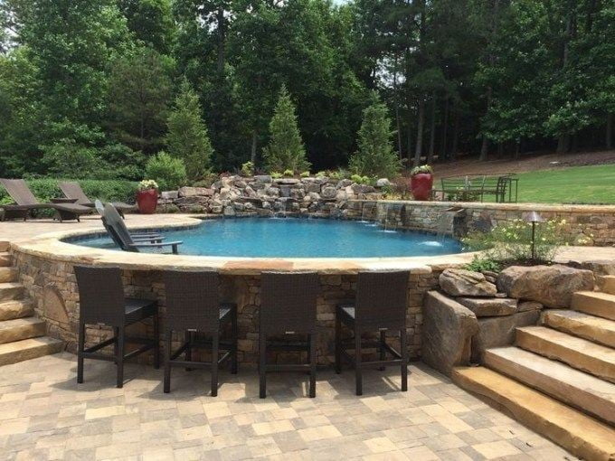 backyard above ground pools