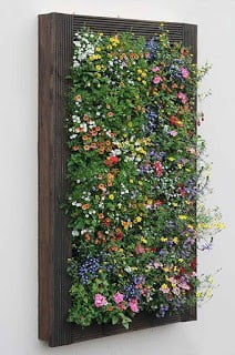 Flowery Vertical Wall Planter