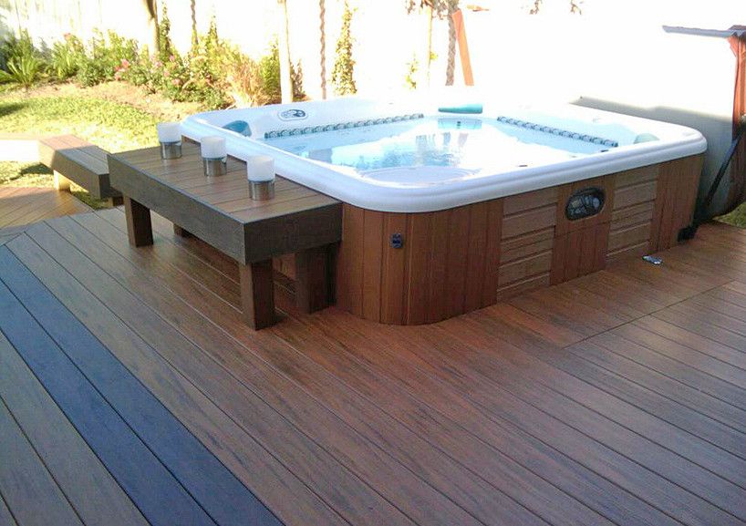 Hot Tub Enclosure with a Beach Deck