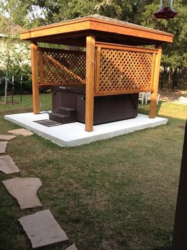 Hot Tub Enclosure with a Gazebo