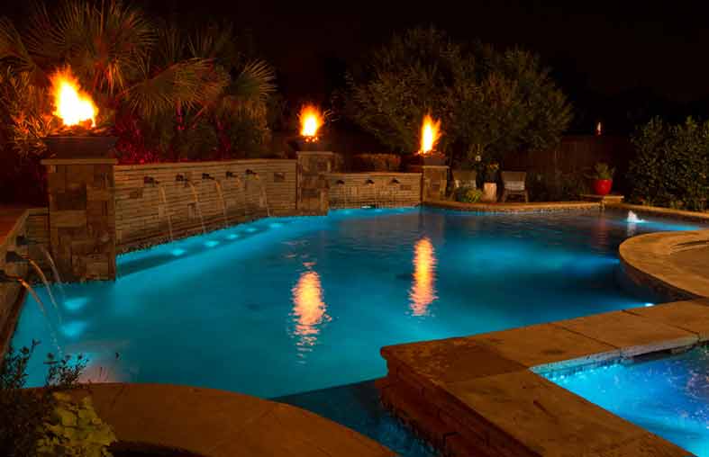 Lights Equipped Above Ground Pool