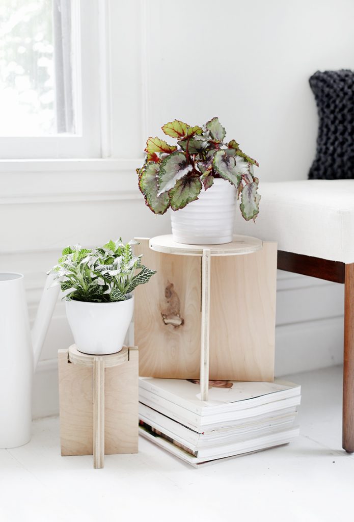 Plywood Plant Stand