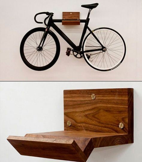 Simple Wooden Bike Holder