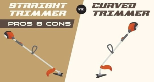 Straight vs Curved Shaft Weed Trimmers Pros and Cons