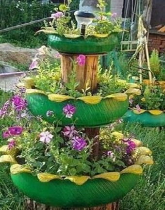 Succulent Fountain Garden