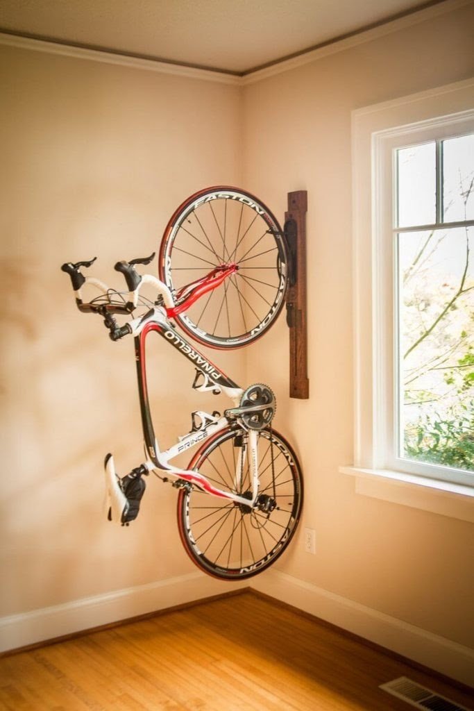 Vertical Bike Storage for Corners