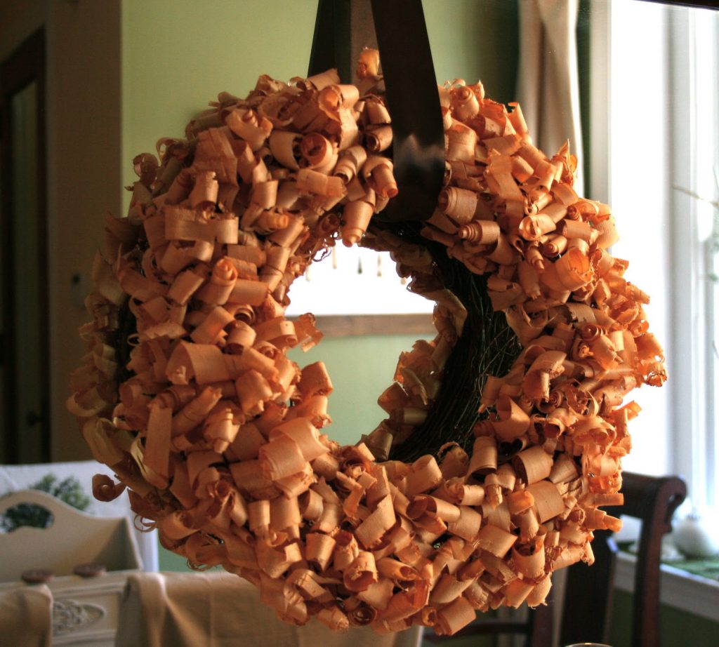 Wood Shavings Wreath