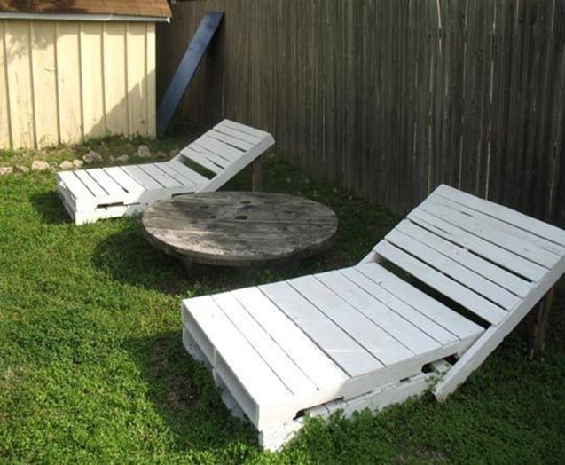 Wooden Chaise Lounger