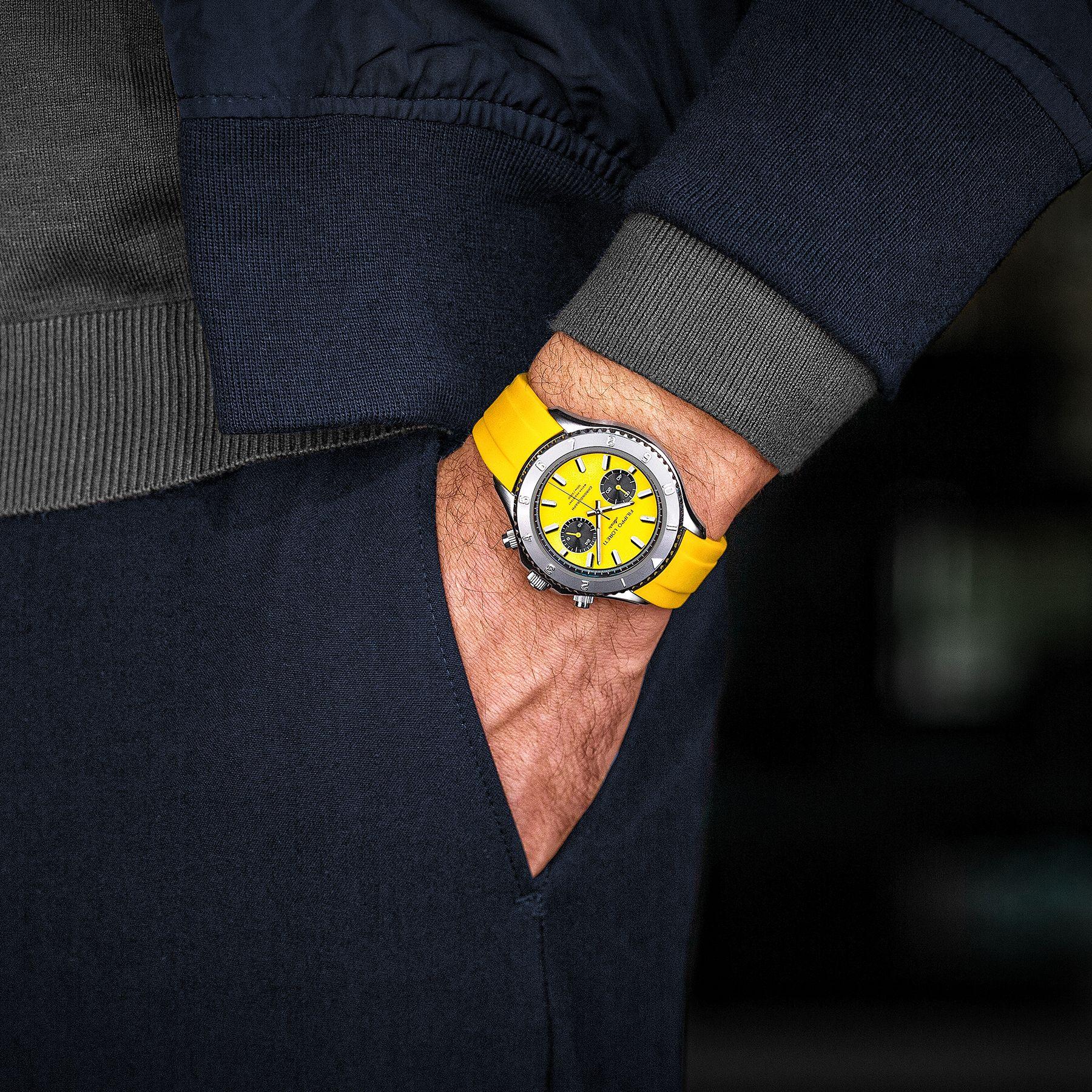 Ascari Monza Two Tone Blue Gold Steel | Filippo Loreti Watch