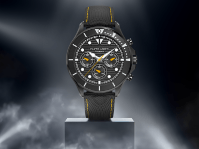 Odyssey Black Amber Racer Men’s Watch from Filippo Loreti