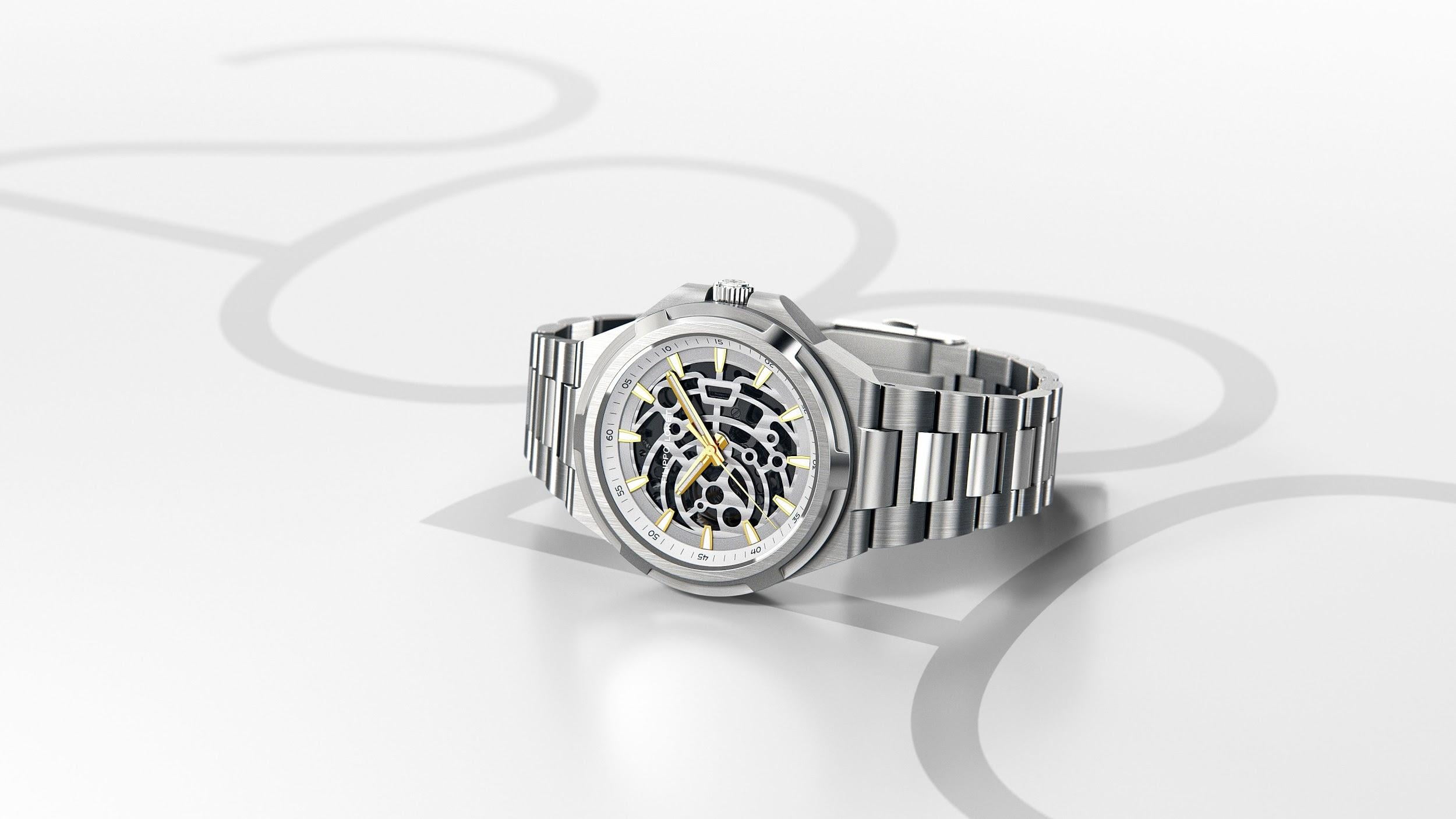 Skeleton Silver Royale Men’s Watch from Filippo Loreti