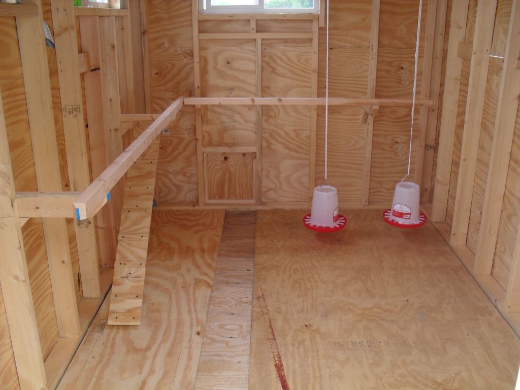 wood floor chicken coop