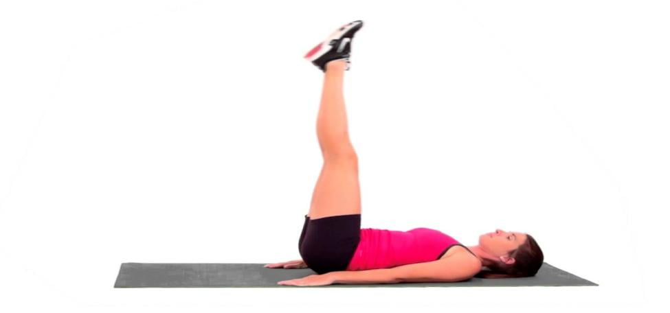 Lying Leg Raises - YouTube