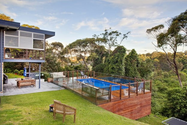 Modern Fancy Fence for Your Above Ground Pool