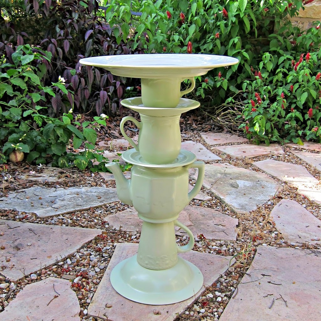 Tea-Bath: A Teapot Birdbath