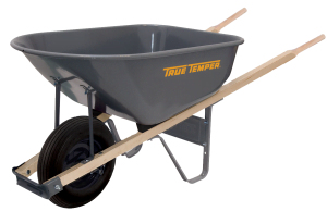 True Temper 6 cubic foot Steel Wheelbarrow