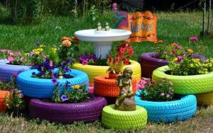 3 Easy Steps for Painting a Tire Planter - Organize With Sandy