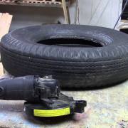 Easy Stepwise Solution to Cut a Steel Belted Tire 