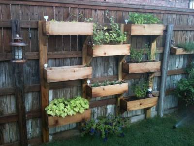 Fence Mounted Planter Boxes
