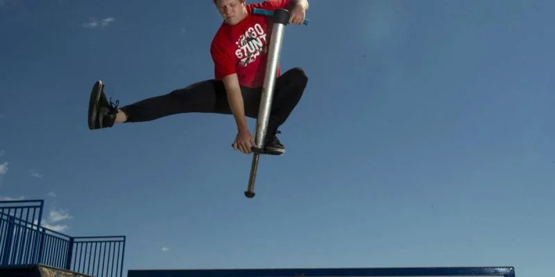 Jumping on Pogo Stick