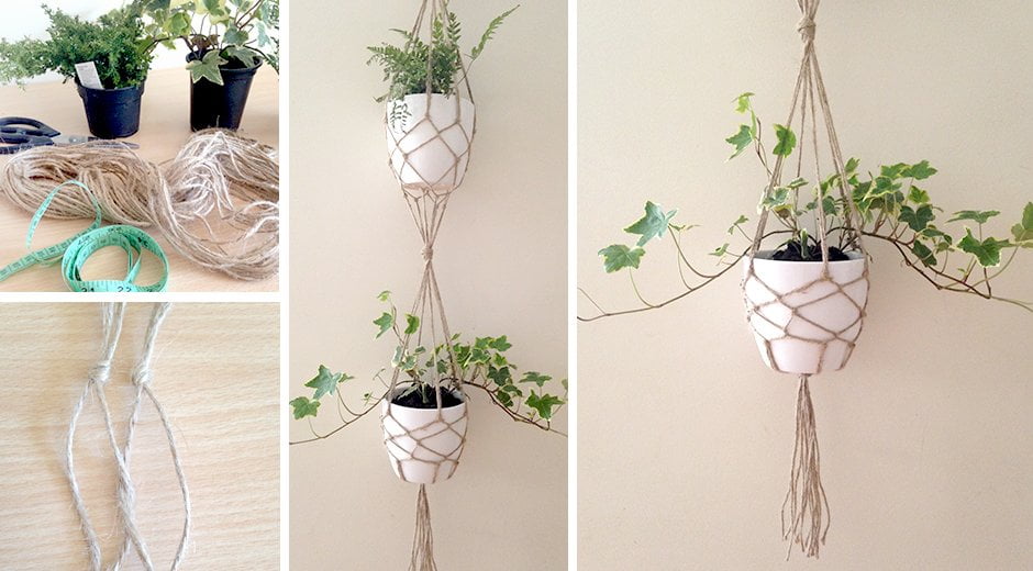 DIY Vertical Single Plant Hanger