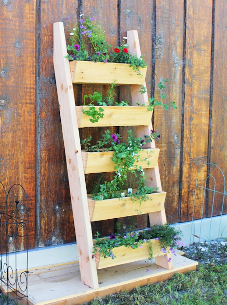 DIY Vertical and Horizontal Wall Ladder