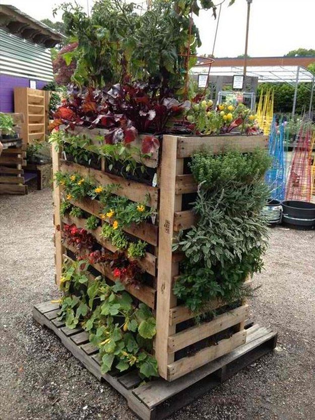 Wooden Herb Garden Tower