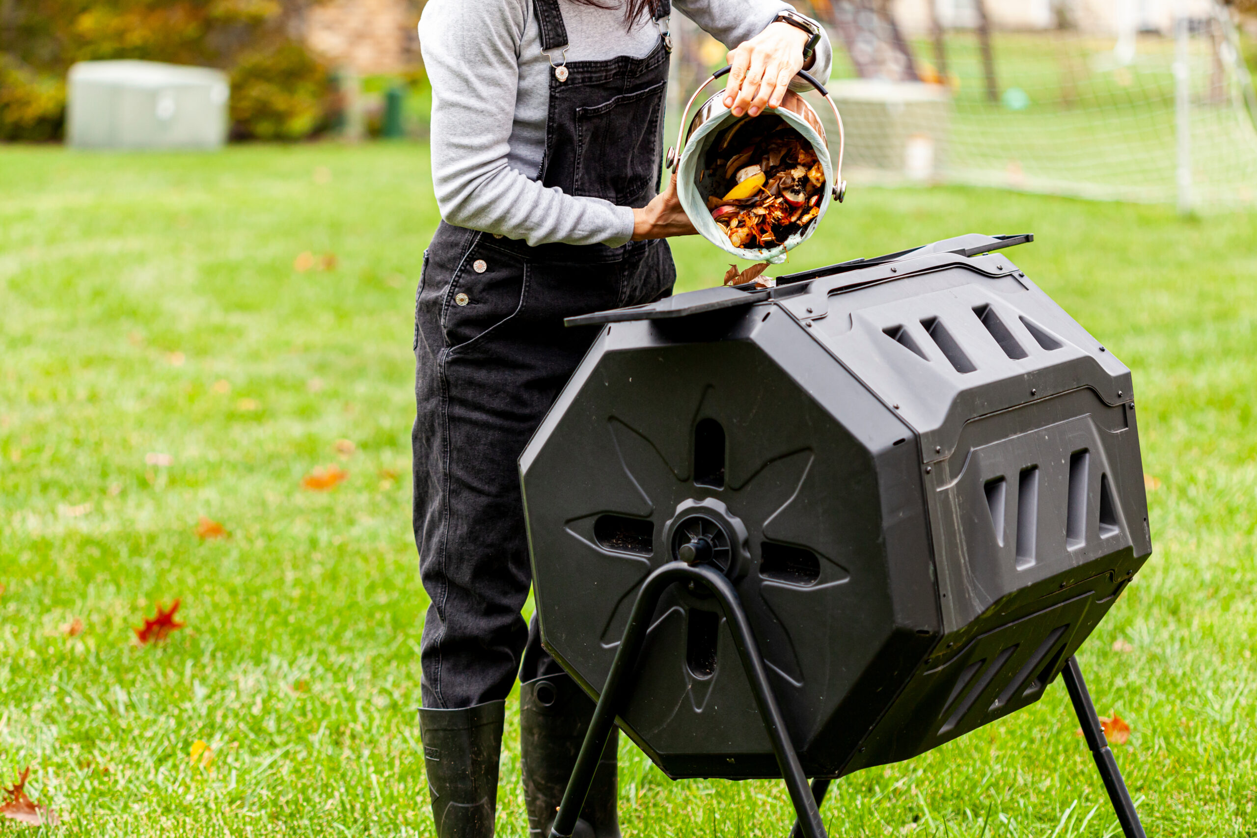 A Close Look At A Compost Tumbler