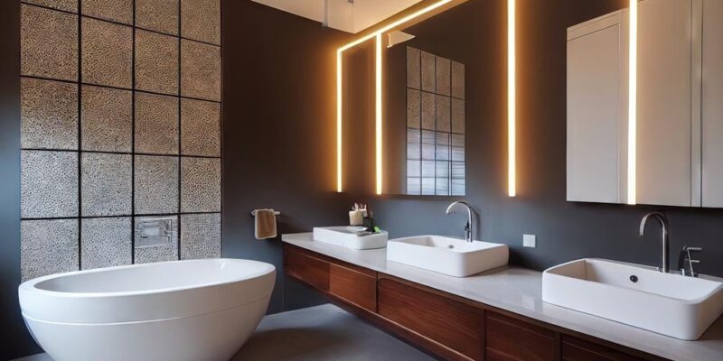 An Led Light With a Mirror Illuminates Your Space With Brilliance