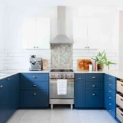 White or Blue Kitchen Cabinets, Which Is Better