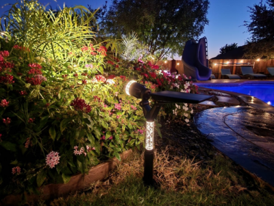 Using XMCOSY Solar Spotlights to Create a Tranquil Outdoor Retreat