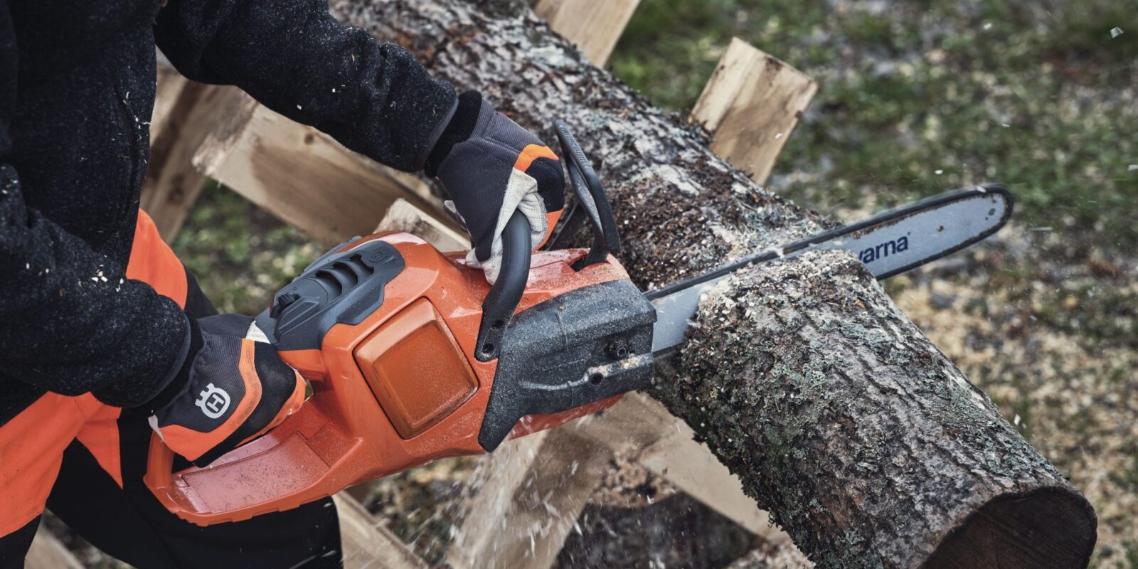 Why do chainsaws cut on an angle? Organize With Sandy
