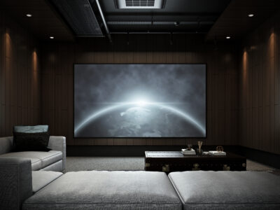 Modern Luxury Home Theater room #2 , 3D render