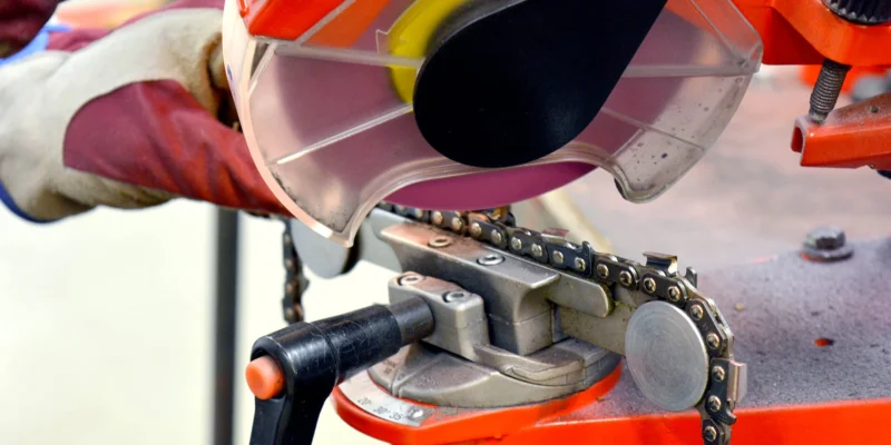 a circular saw to cut metal. Learn how to sharpen a chainsaw blade