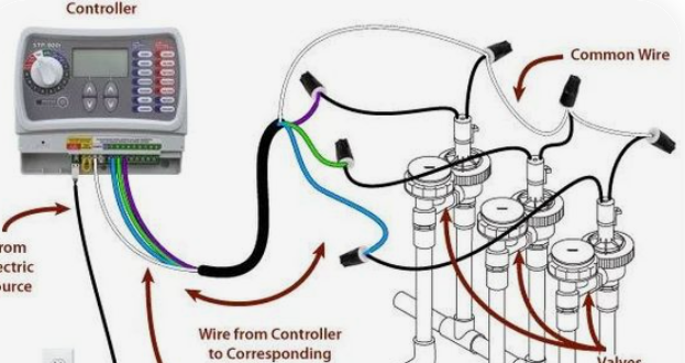 Diagram of water heater wiring
