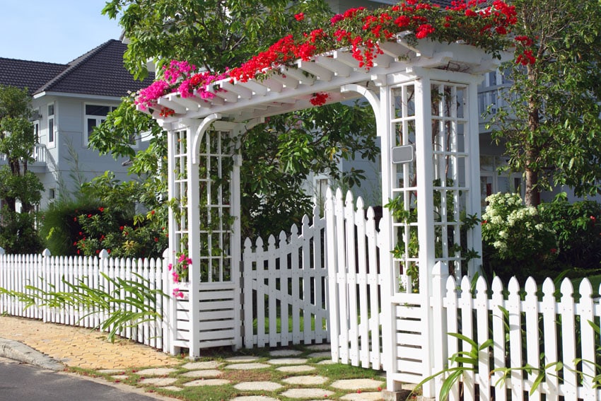 aesthetic garden fence gate