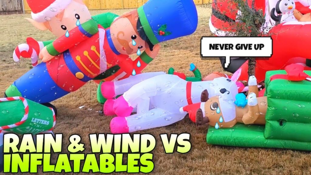 Should I Unplug Inflatables in The Yard During Rain?