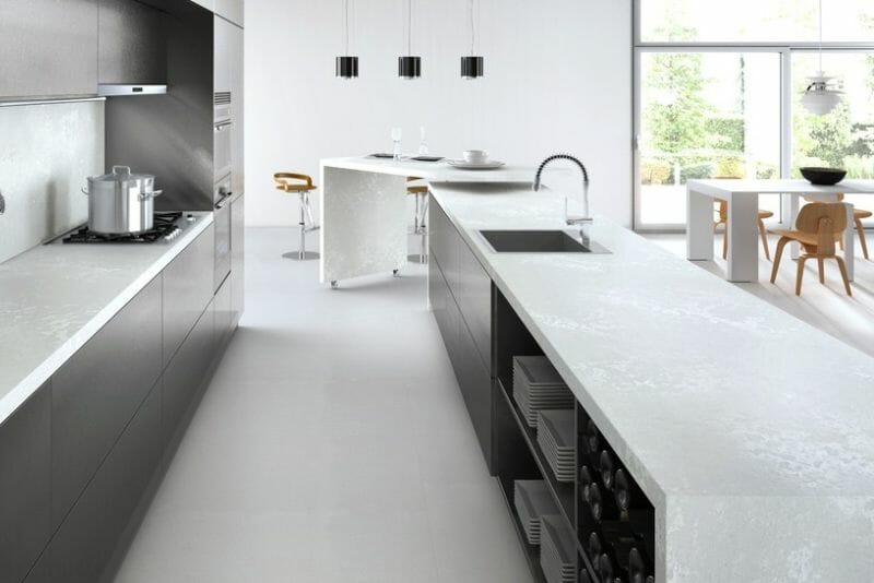 What is a Waterfall-Edge Kitchen Countertop?